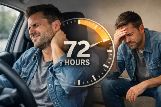 Why Your "Minor" Fender Bender Symptoms Matter: The 72-Hour Rule