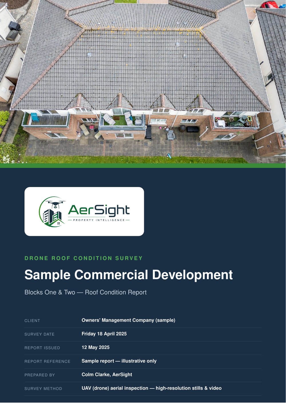AerSight sample report cover