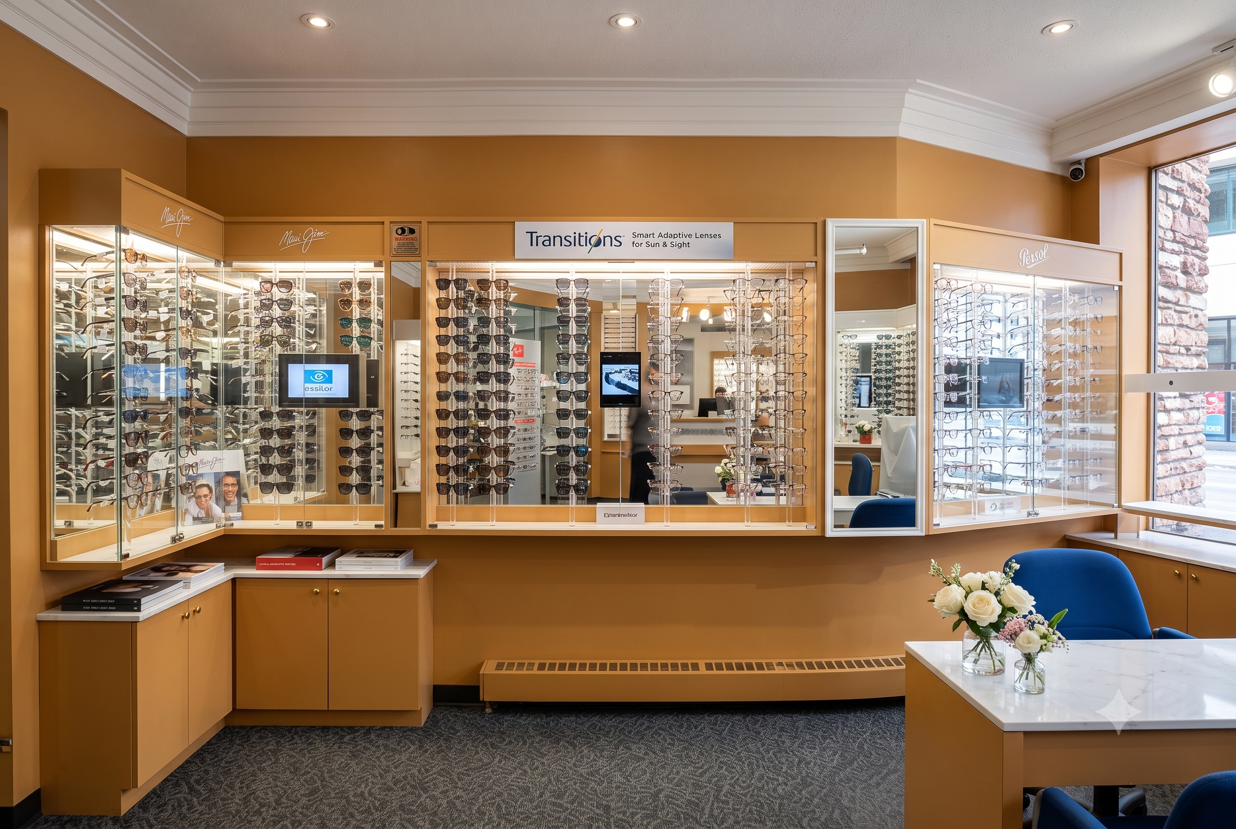 In-Store Frame Selection - Bani Optical Eyewear Winnipeg