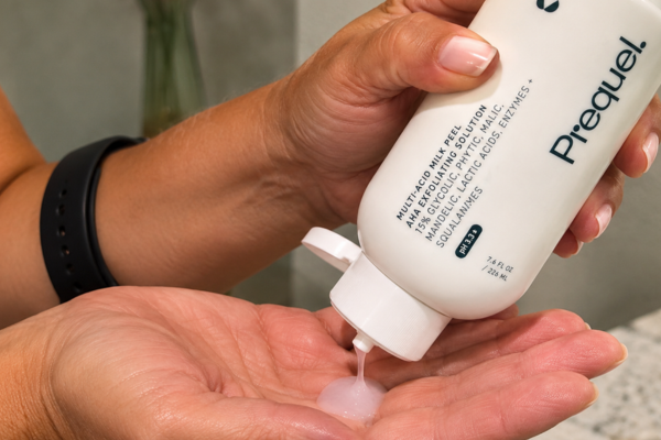 applying multi acid milk peel for healthy skincare routine