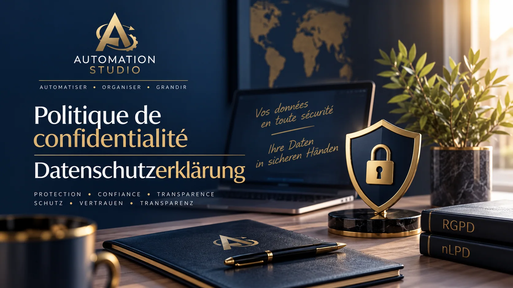 Politique de confidentialité et Datenschutzerklärung – Automation Studio