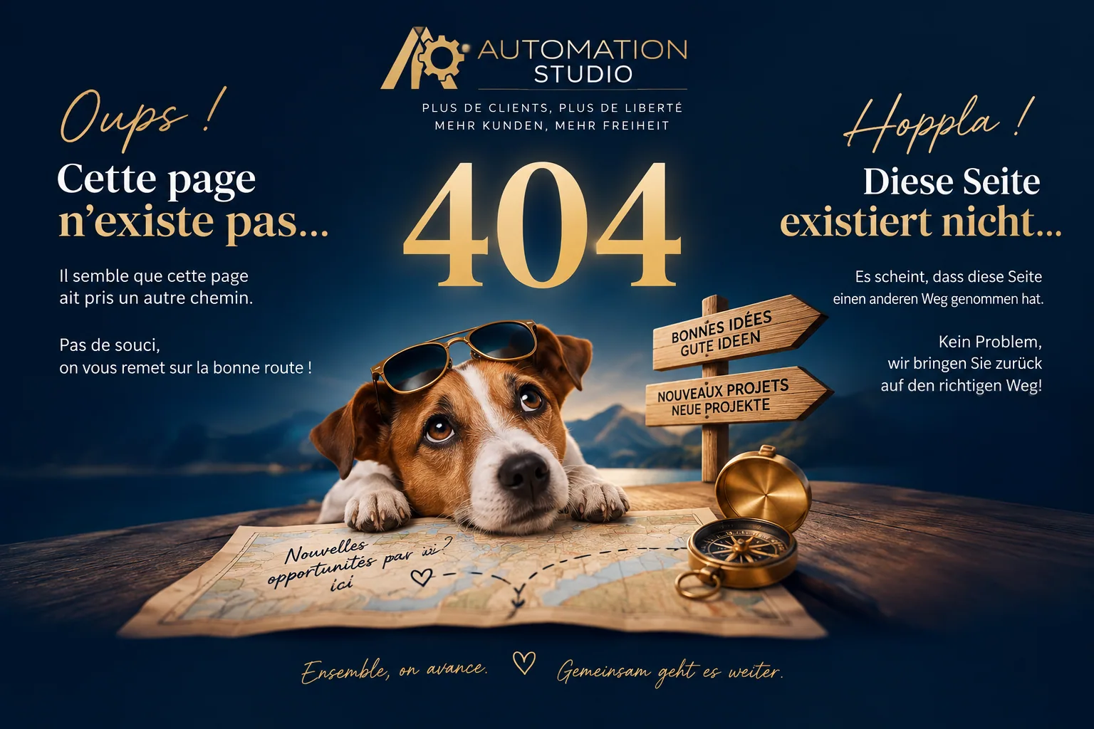 Erreur 404 – Page introuvable – Seite nicht gefunden – Automation Studio