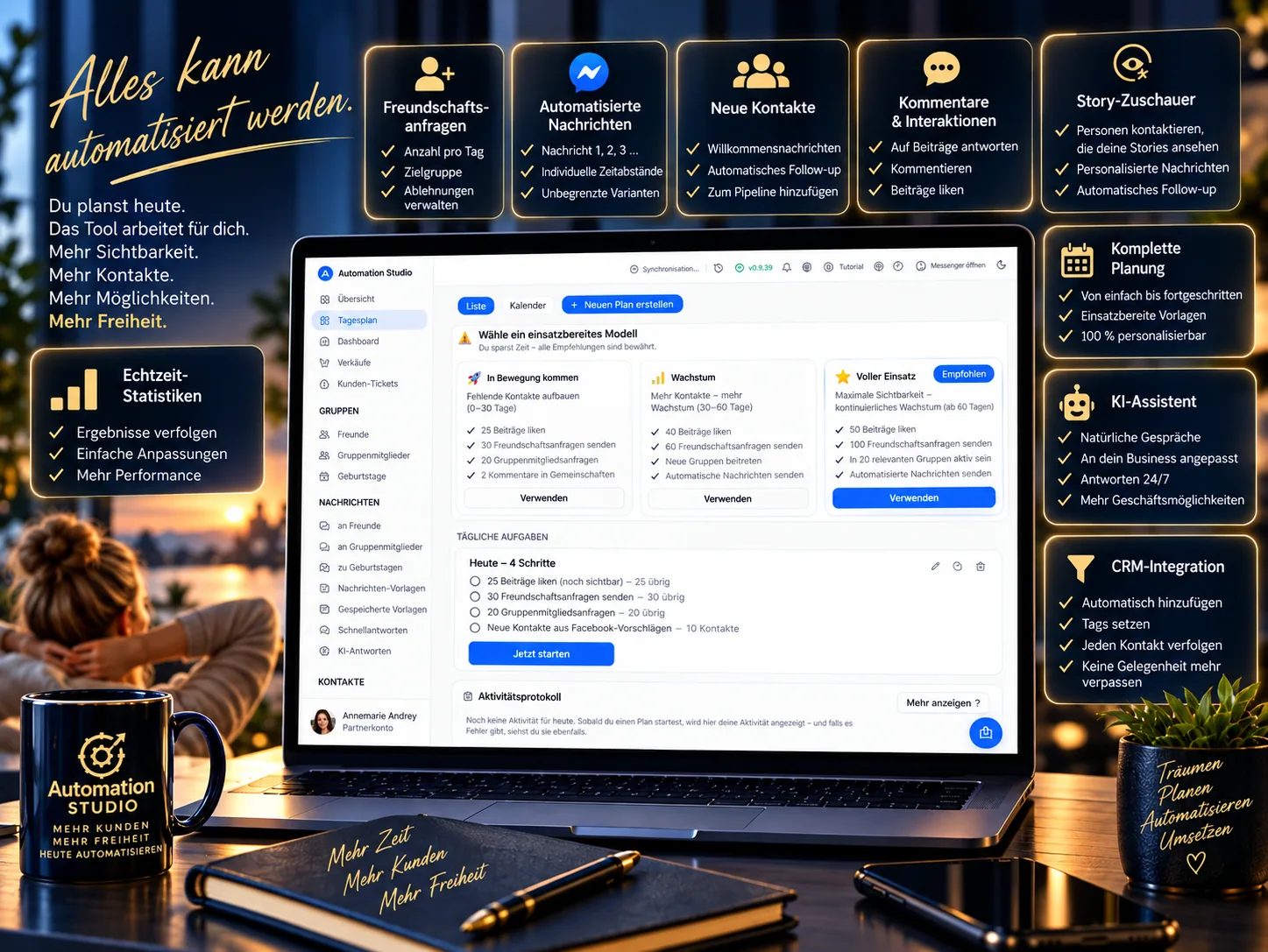 Automation Studio Tagesplan und automatisierte Abläufe