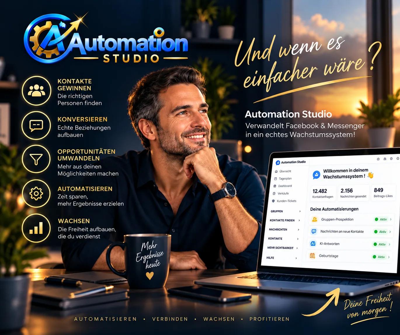 Facebook Messenger und automatisierte Kontaktaufnahme mit Automation Studio