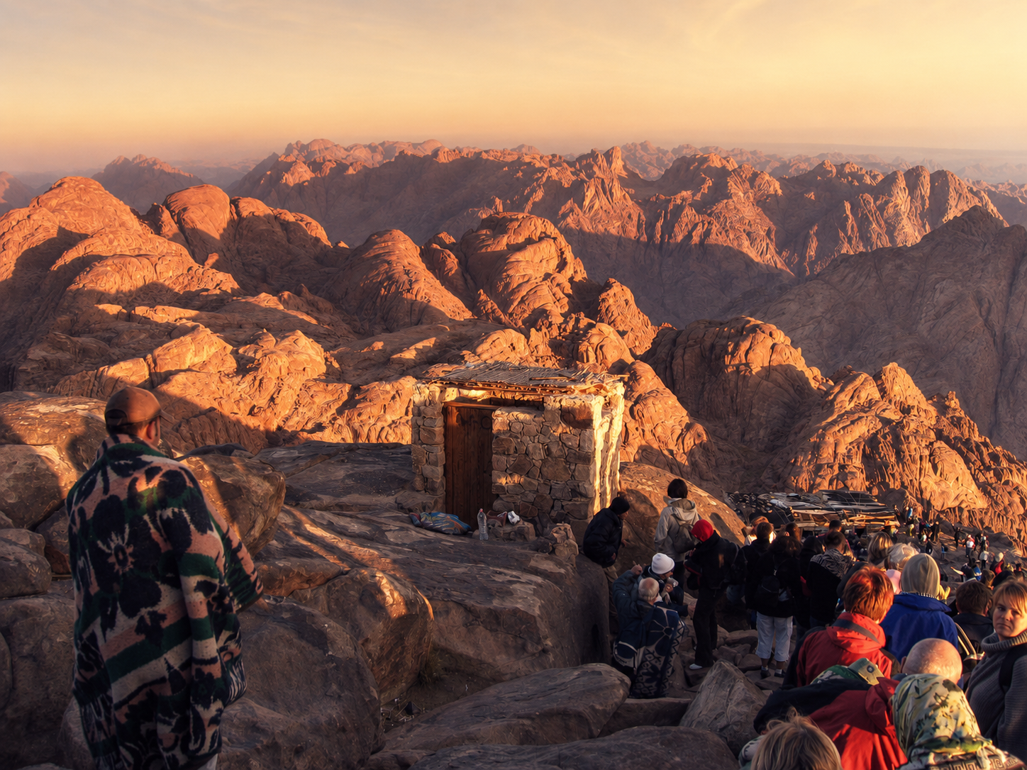 Sunrise from Mt Sinai during Lisa Hoffman's travels