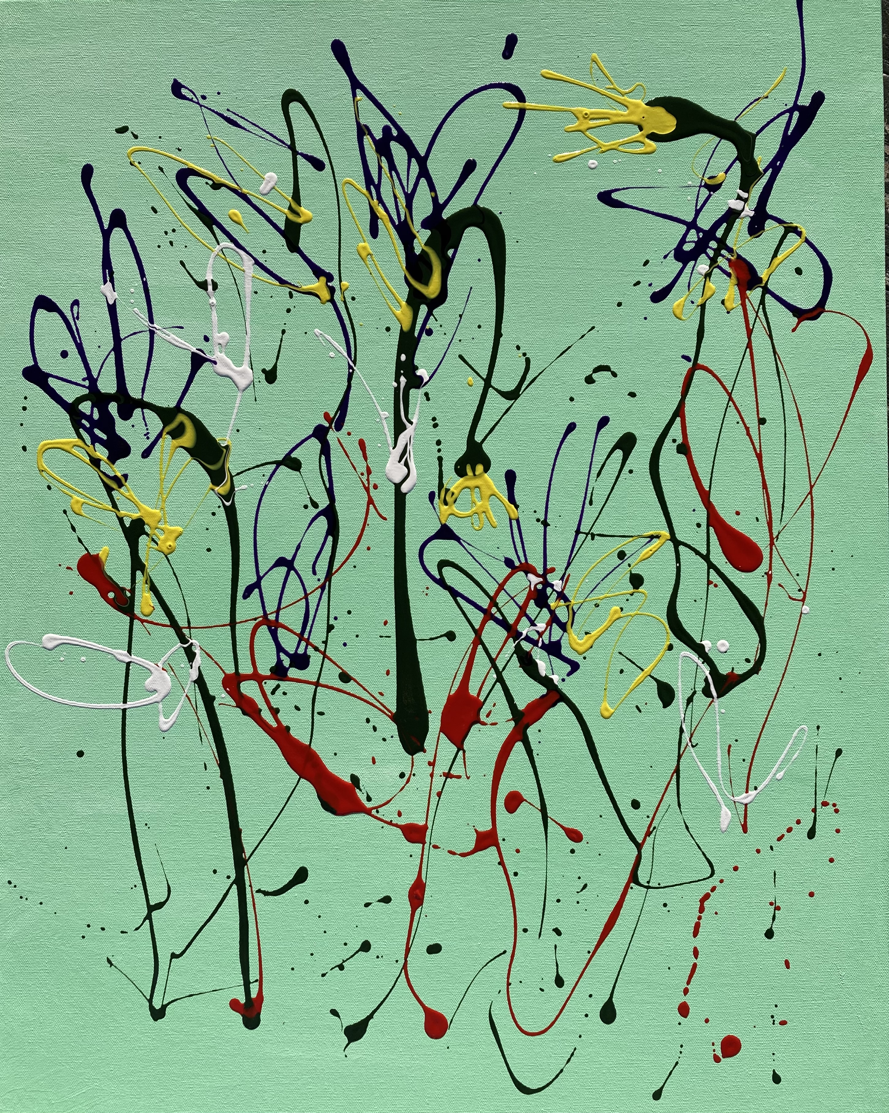 Jazz Quartet 30x24 acrylic $300