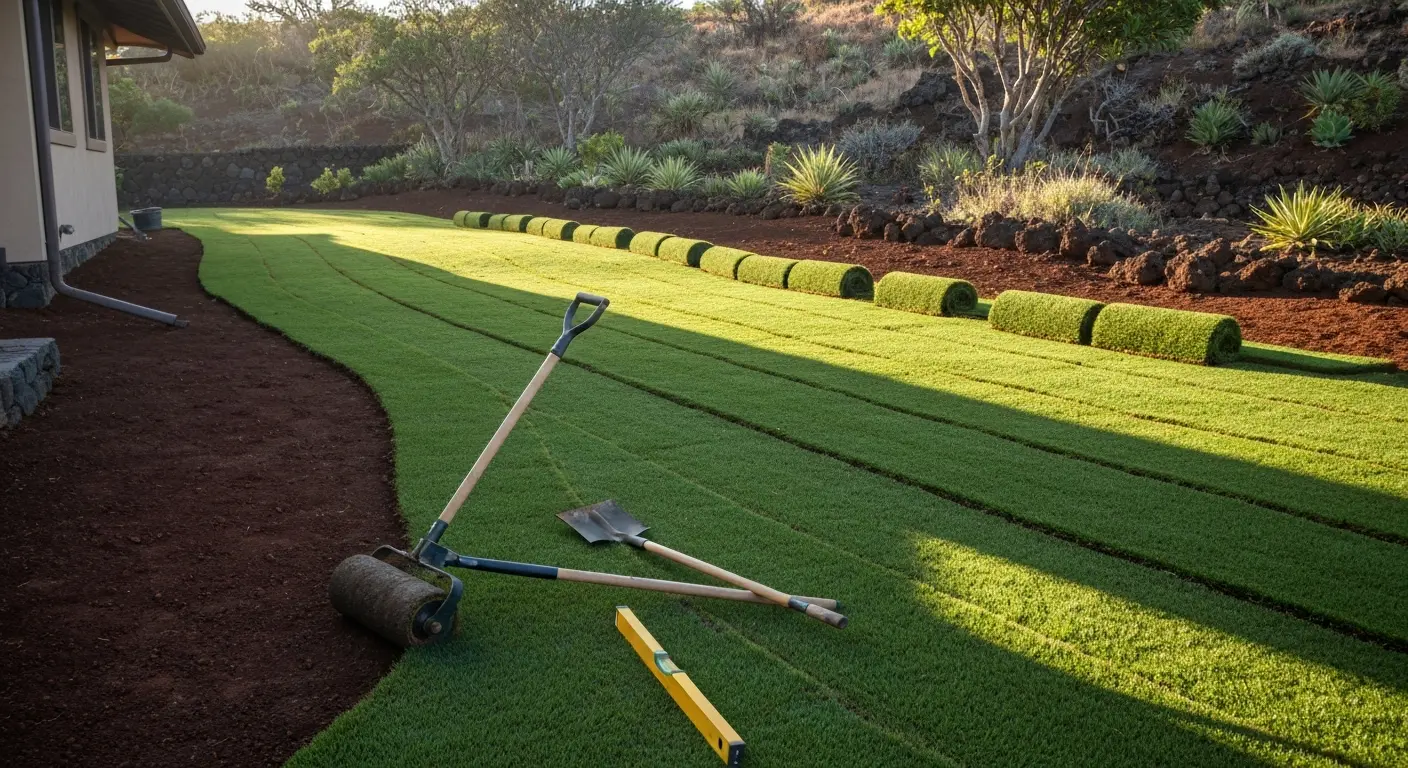 Lawn installation project