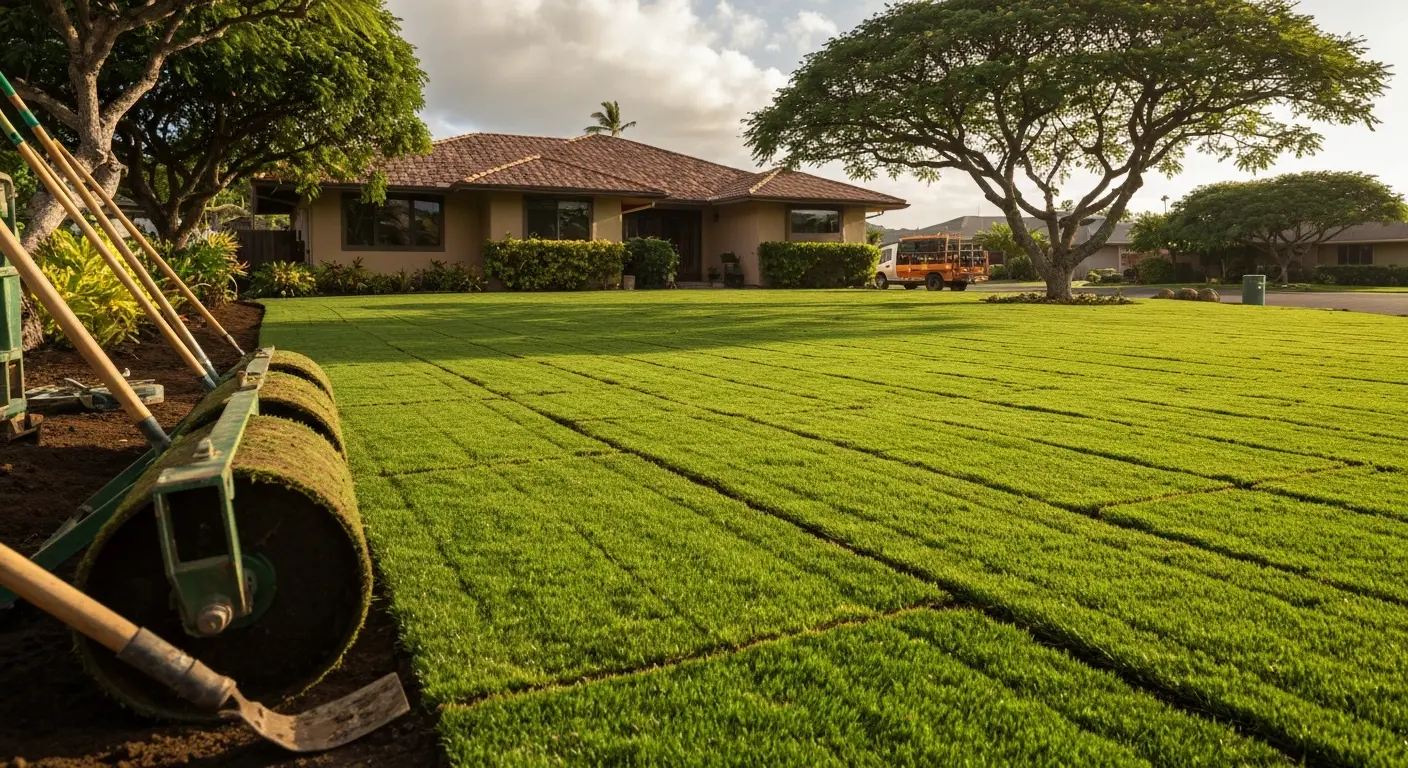 Lawn installation project