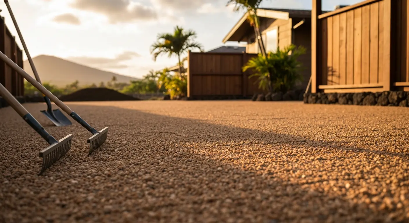 Gravel surface maintenance and refresh