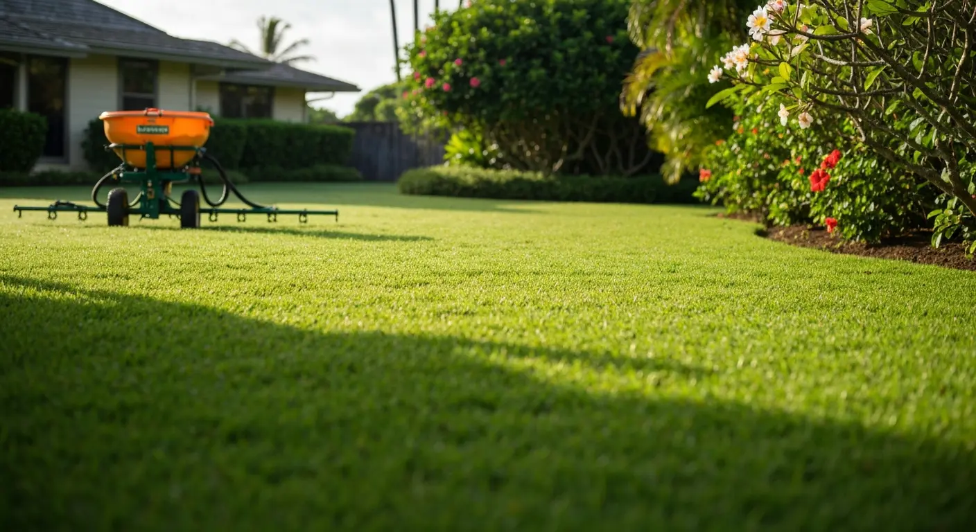 Lawn fertilization service