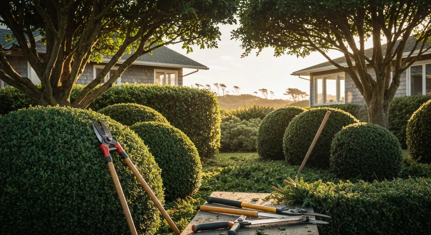 Tree and bush trimming service