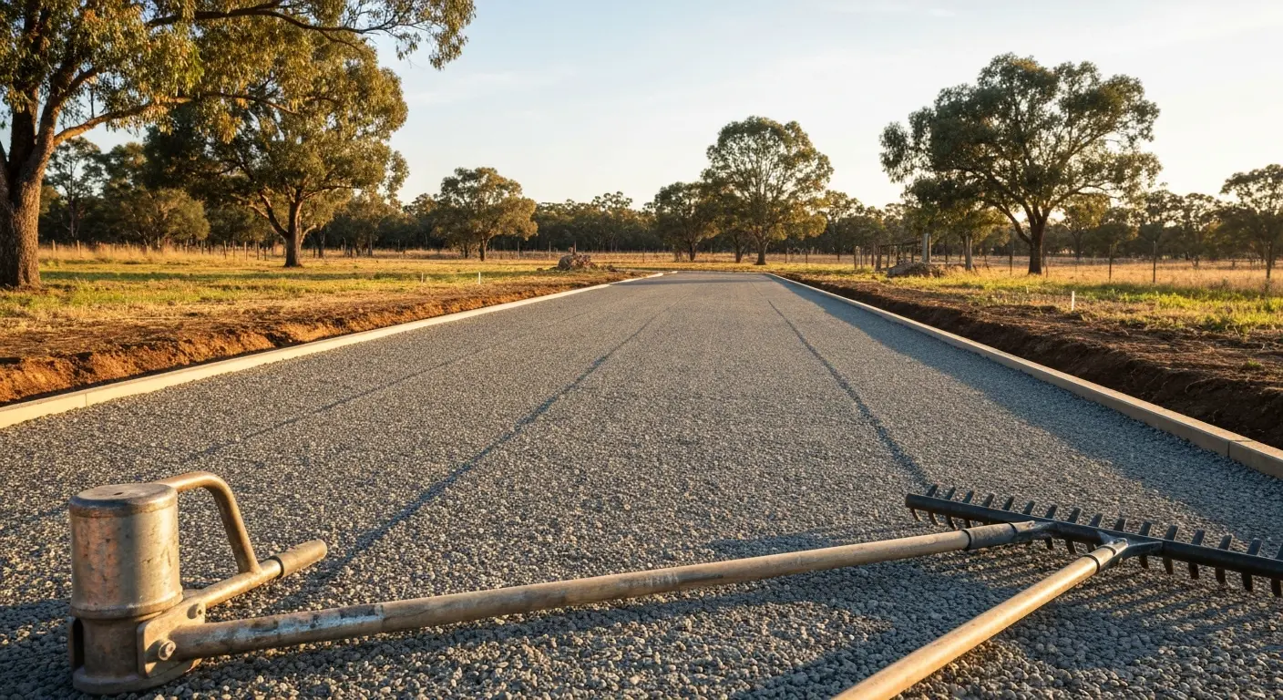 Gravel and hardscape work