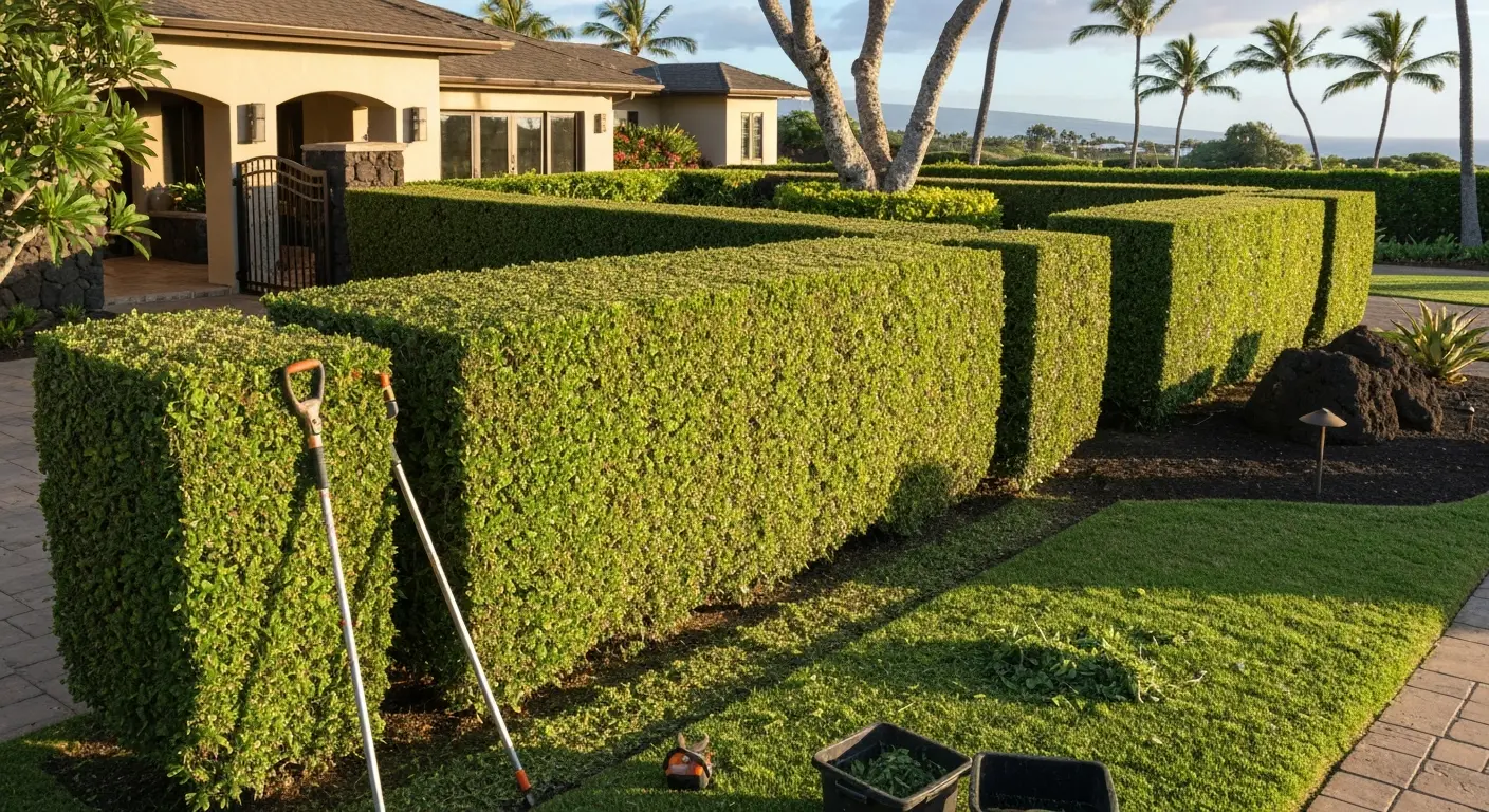 Bush and hedge trimming in Wailea