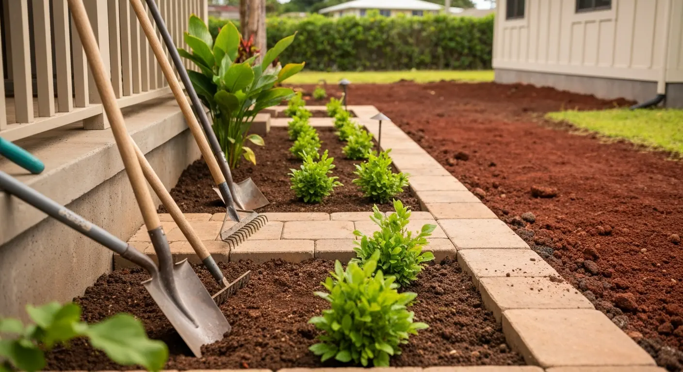 Landscaping design and planting