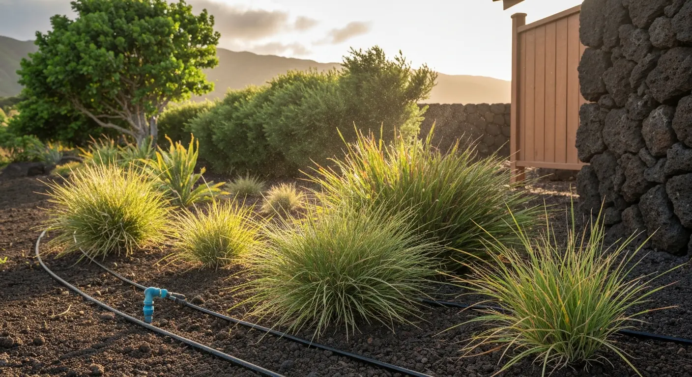 Trade wind effects on Kahului landscaping