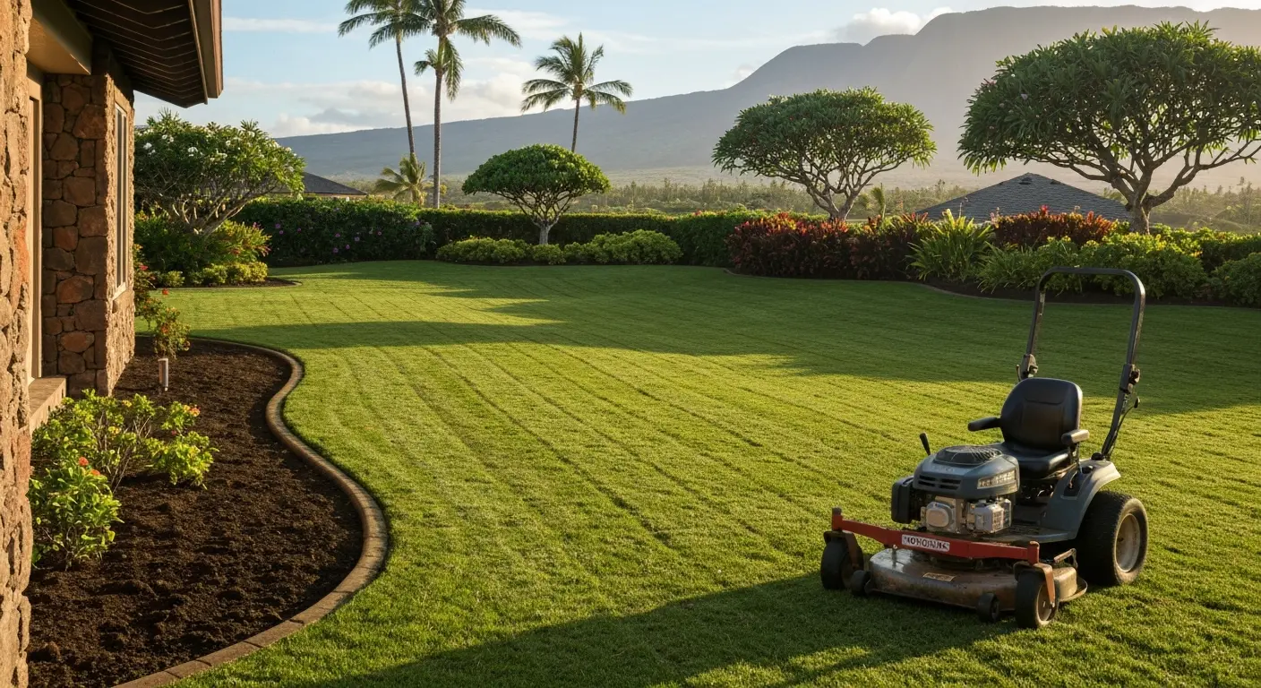 Lawn care service in Wailea