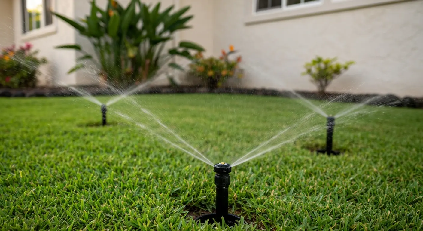 Residential sprinkler system installation