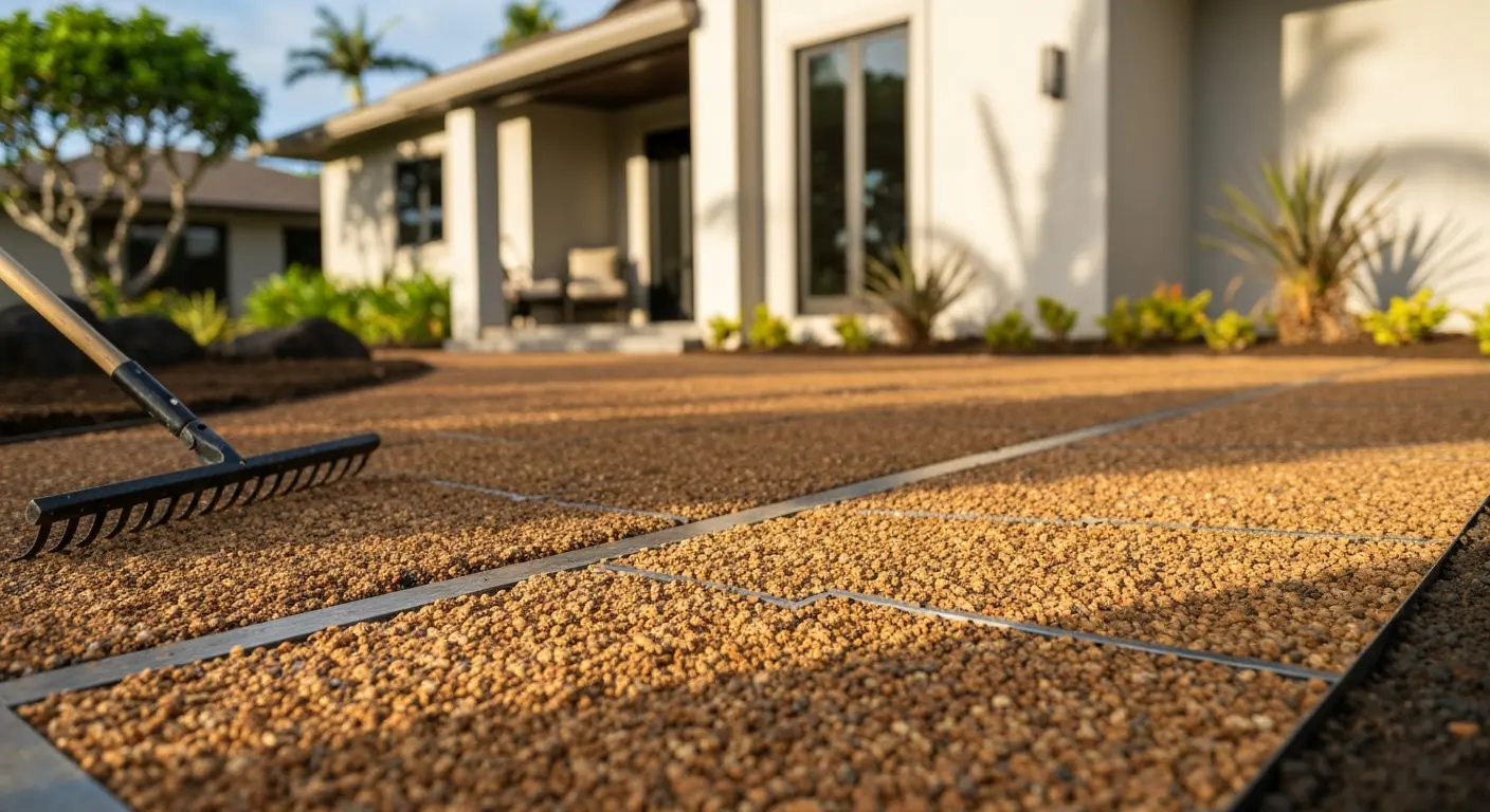 Gravel laying service in Wailea