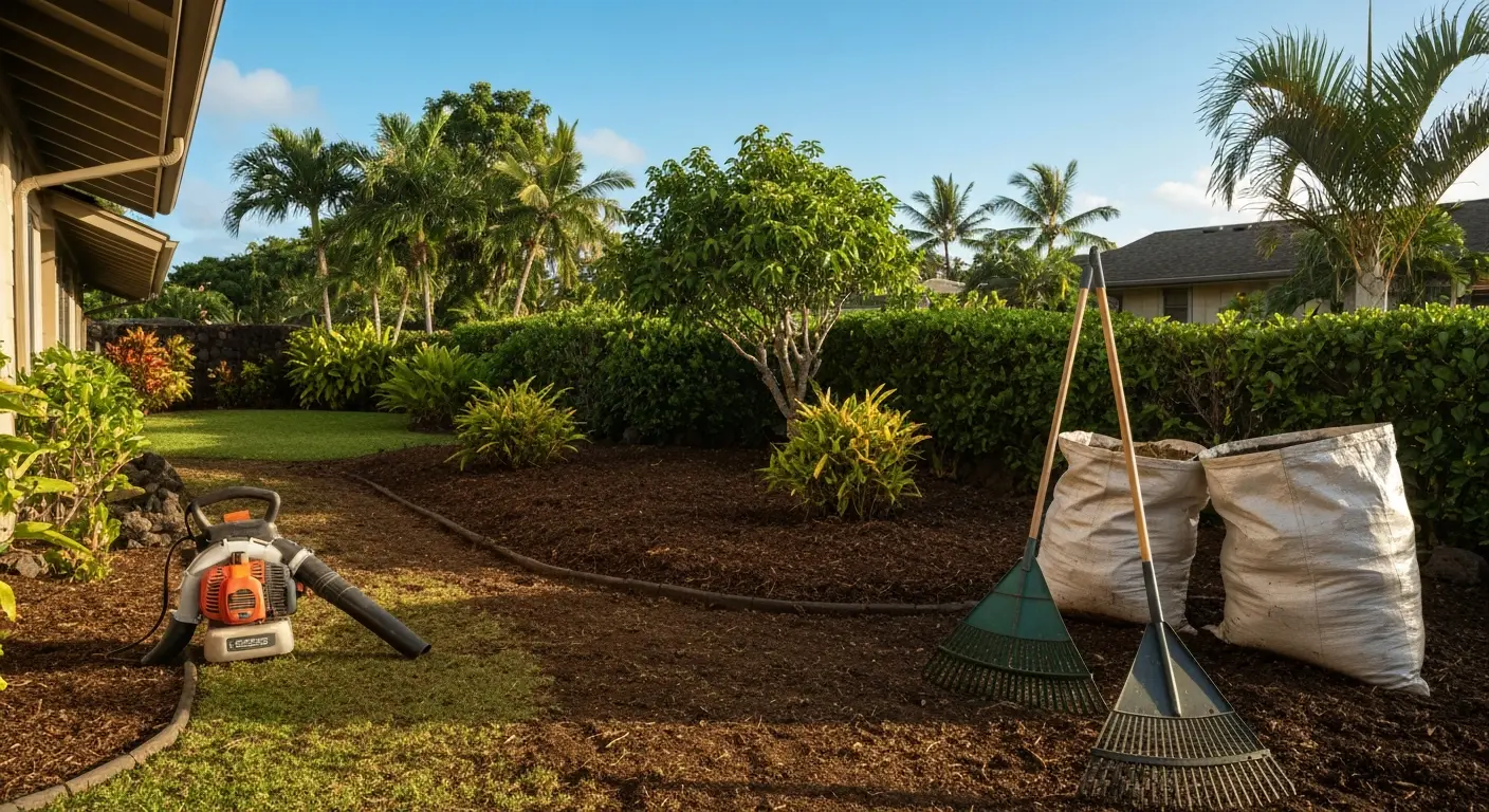 Property cleanup and leaf removal