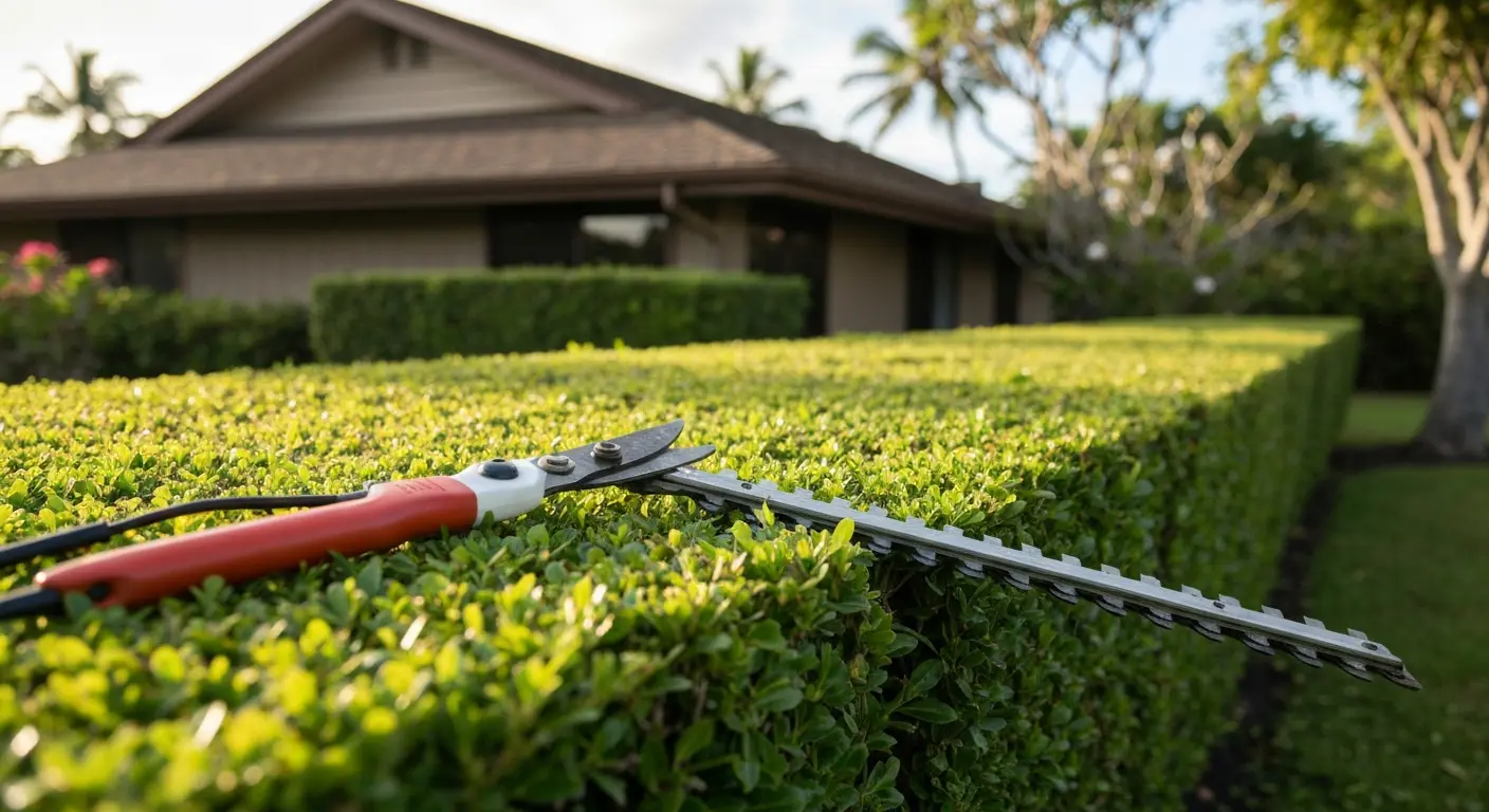 Hedge trimming