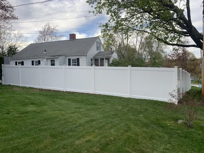 White Vinyl Privacy Fence