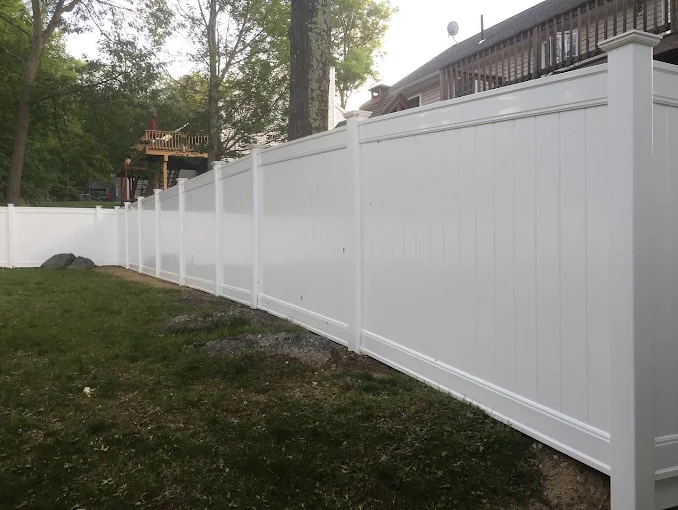 White Vinyl Privacy Fence