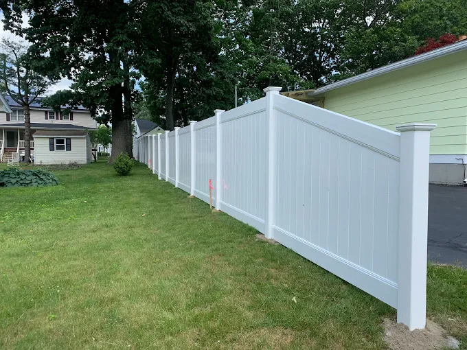 White Vinyl Privacy Fence