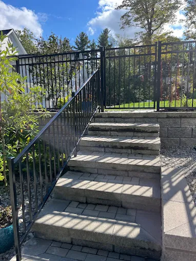 Black Aluminum Stair Railing