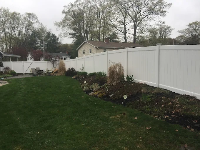 White Vinyl Privacy Fence