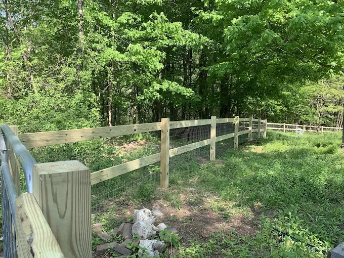 Split Rail Wood Fence