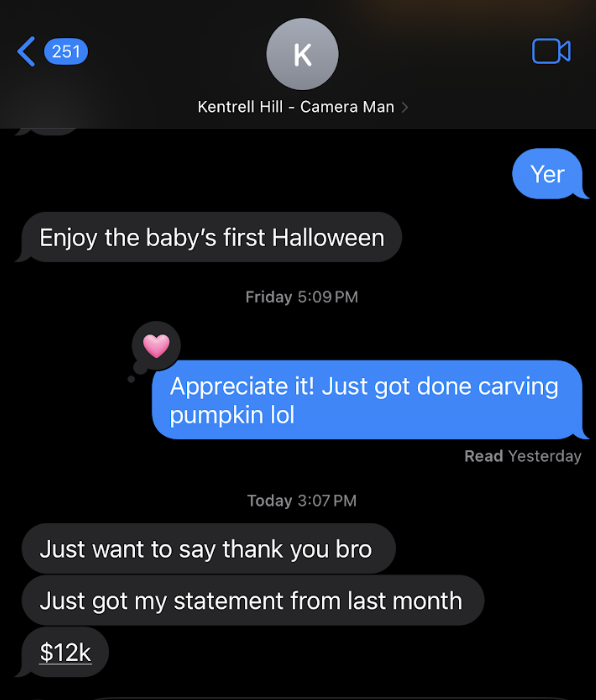 Kentrell testimonial
