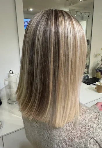 Full highlights for lighter overall result at Bodza Beauty Hair Studio