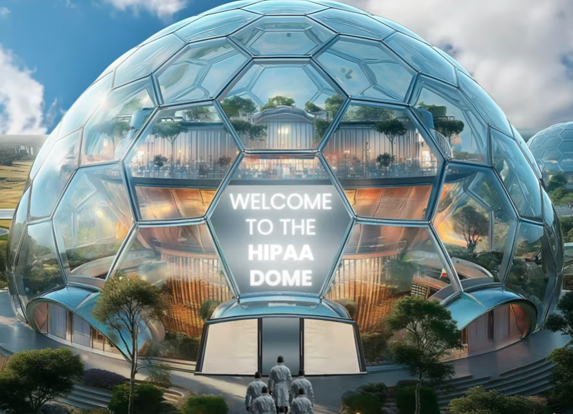 dome structure labeled HIPPA dome dome structure labeled HIPPA dome