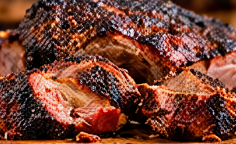 Barbecue and catering food