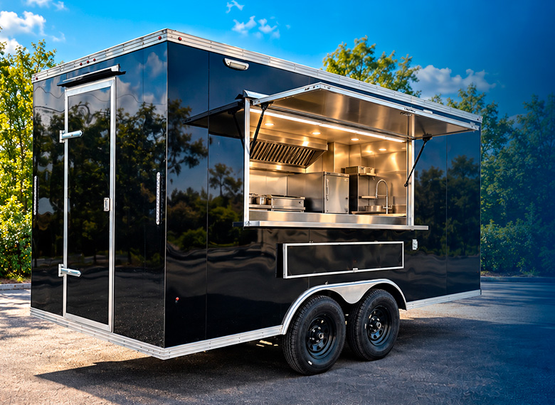 Custom food trailer by Universal Food Trailer