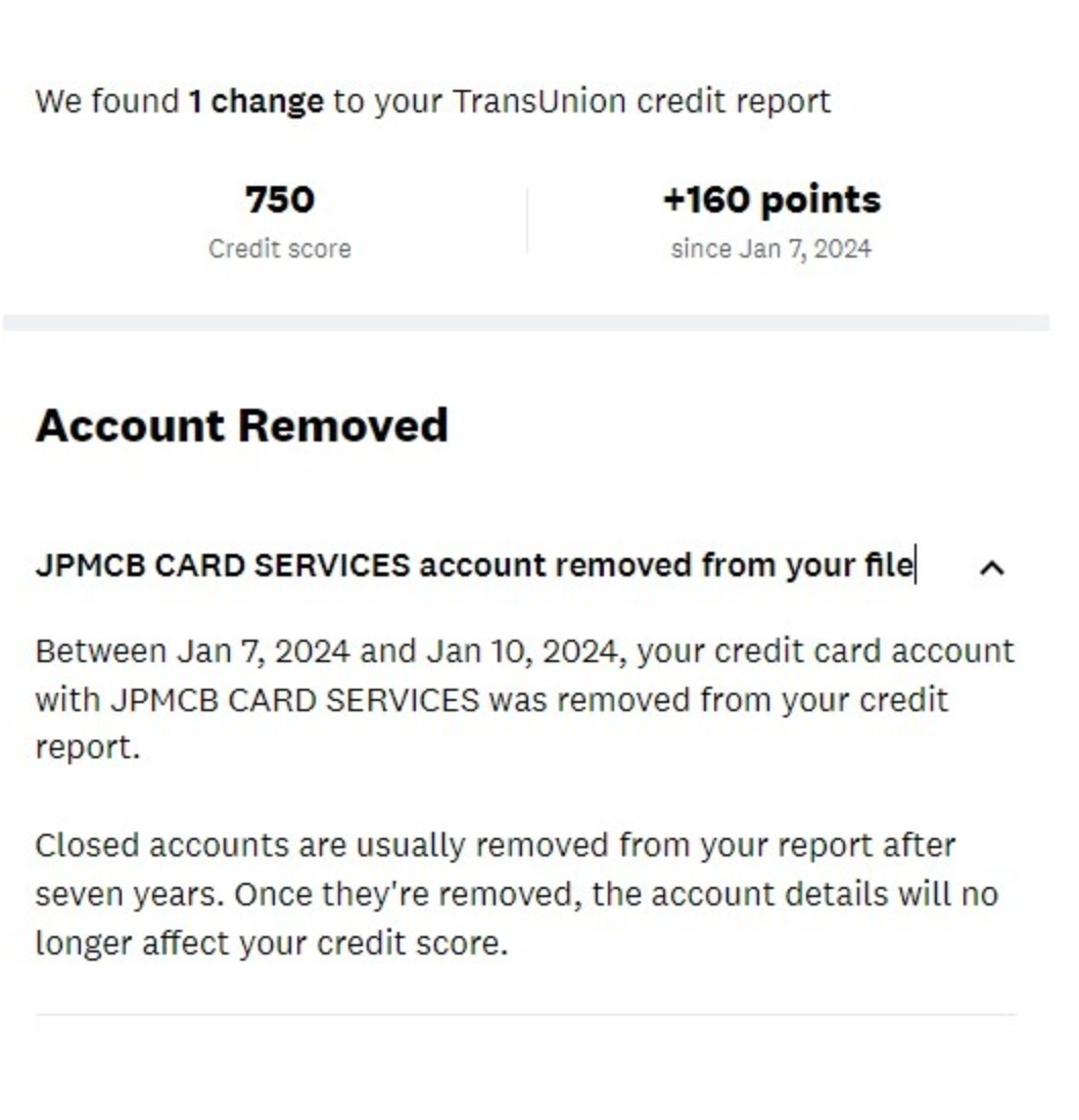 Verified Credit Result