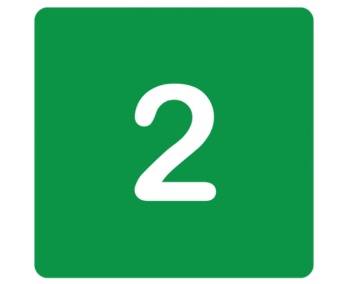 number 2 icon