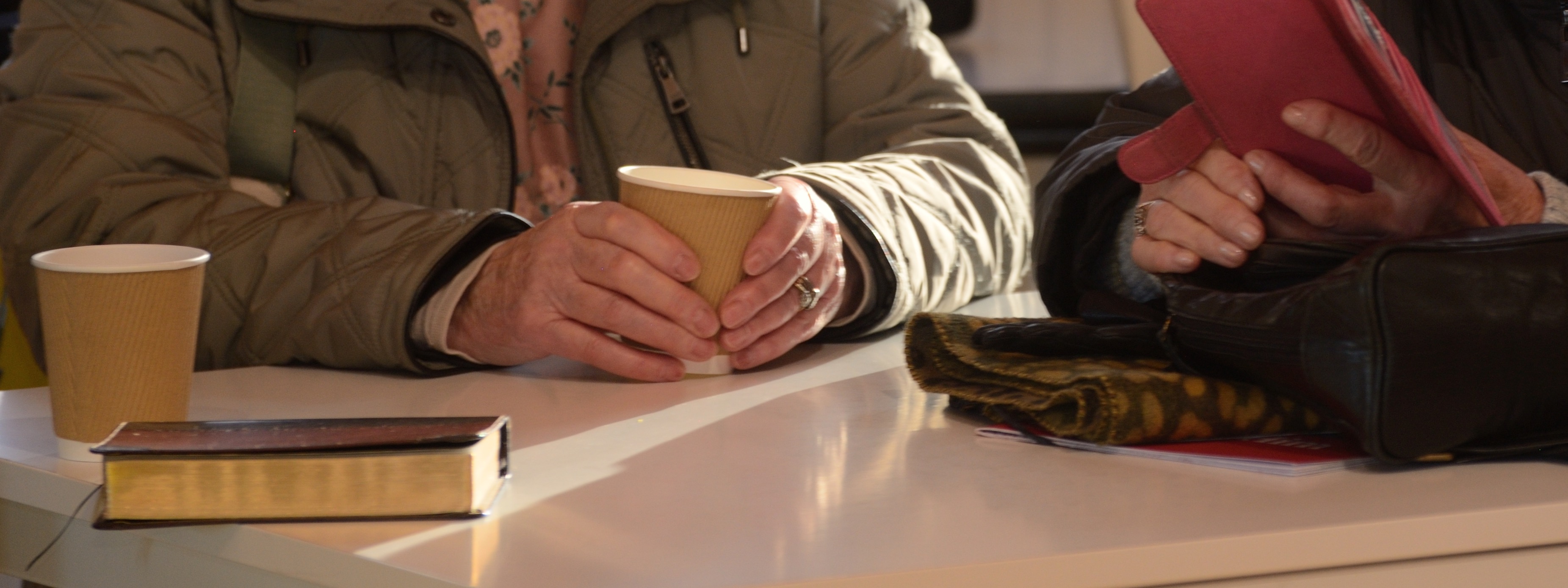 Coffee and conversation around the Bible