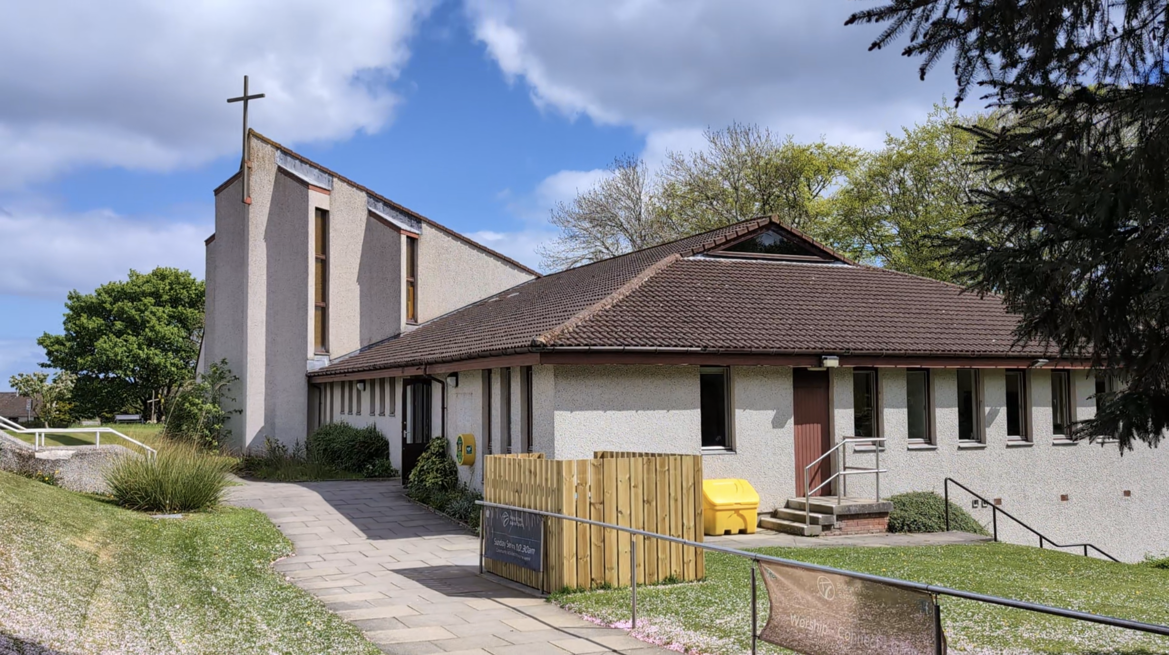 Entrance to Bridge of Don Baptist Church on Dubford Road