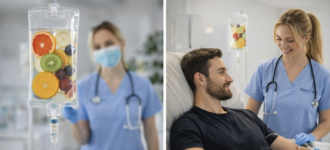 IV vitamin therapy session at MedCare Clinic InfuzeCT Danbury CT