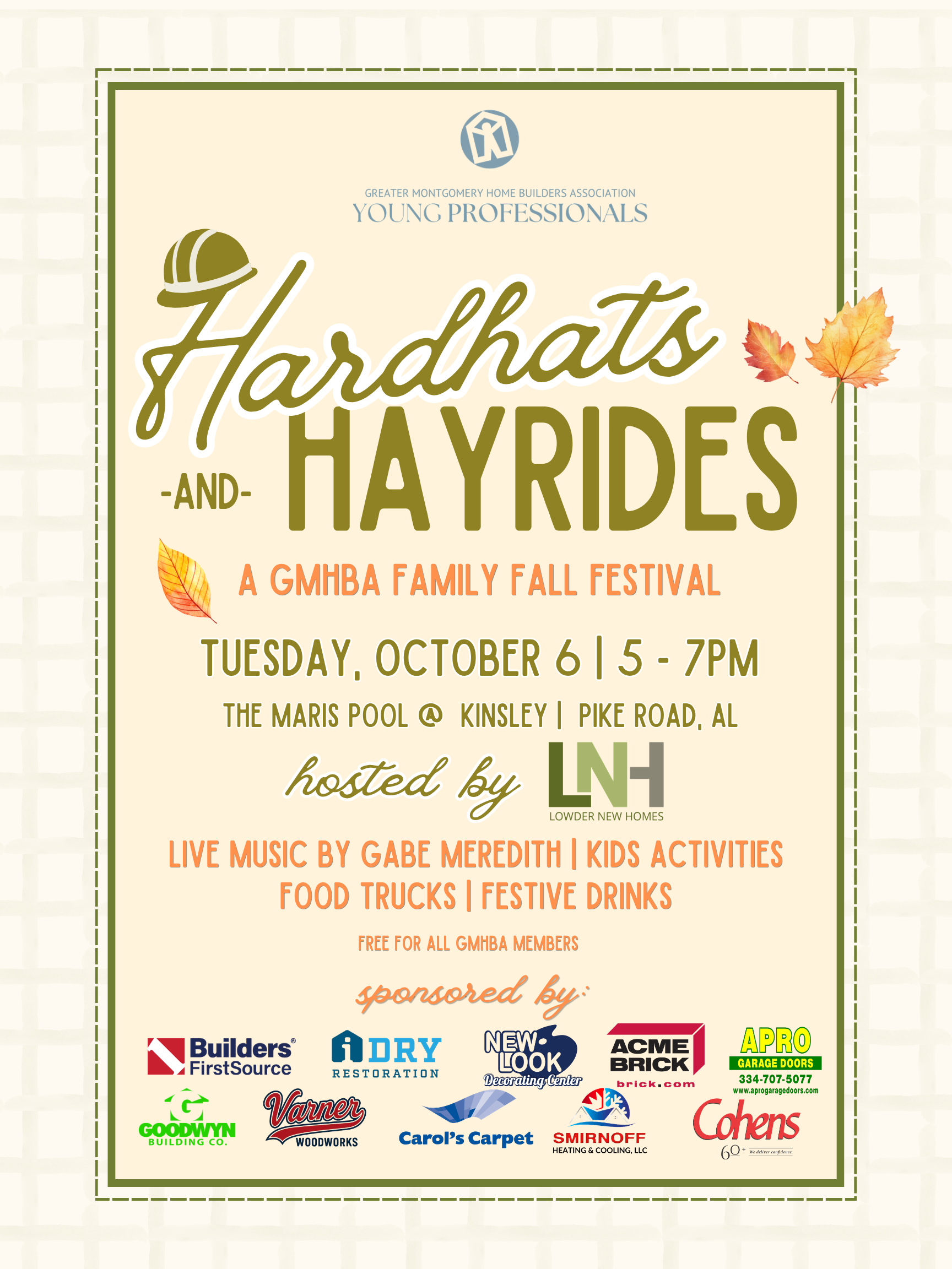 Hardhats and Hayrides promotional flyer