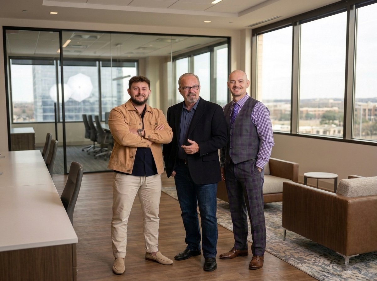 Found Money Project founders — Sean Huley, Bill Hillestad, and Trevor K. Hall