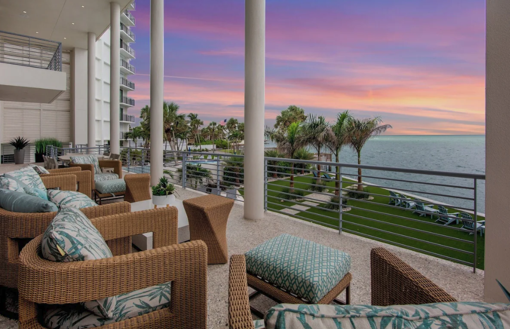 Gulf views at The Stepmom Retreat venue Siesta Key