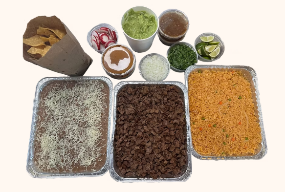 Alvarado's catering platter spread for a party of 20