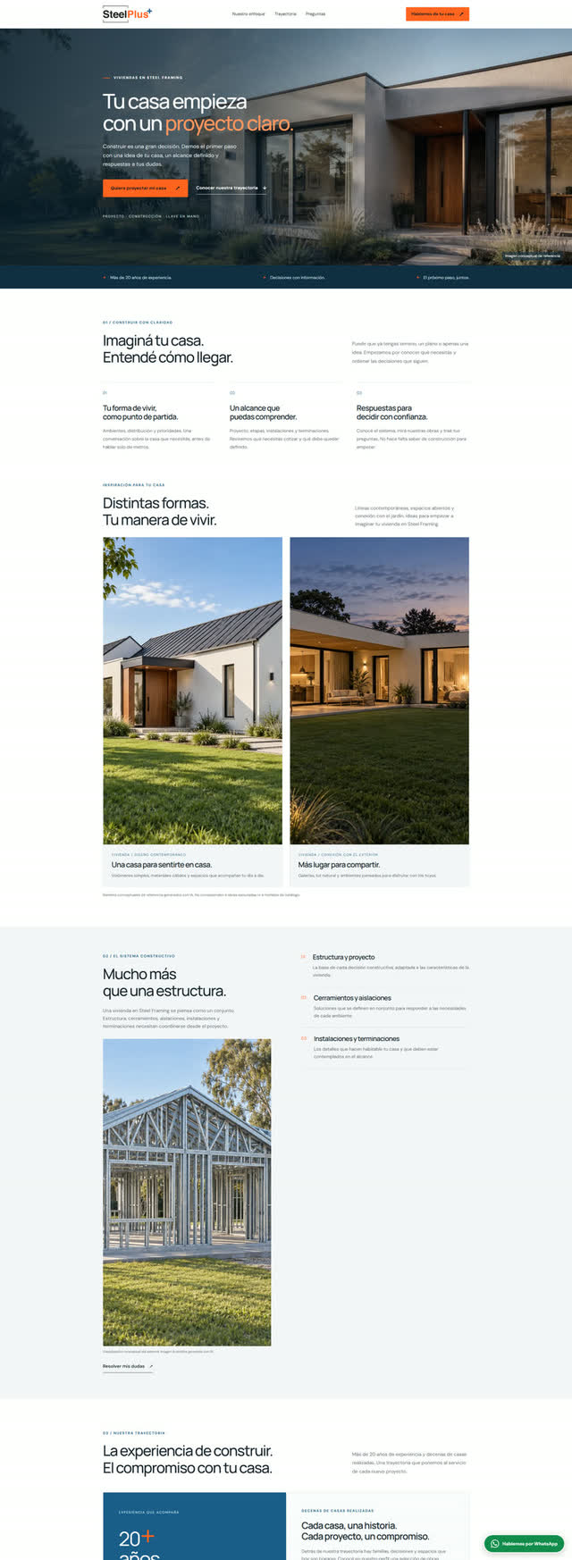 Detalle de la web de SteelPlus