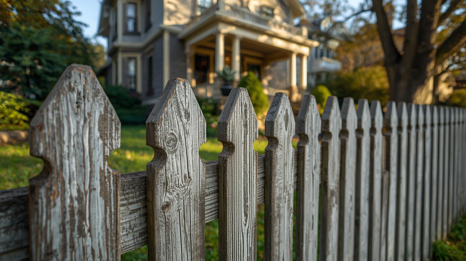 Fence replacement project at a historic home in Rockford IL featuring traditional wood fencing that matches period architecture. Fence replacement project at a historic home in Rockford IL featuring traditional wood fencing that matches period architecture.