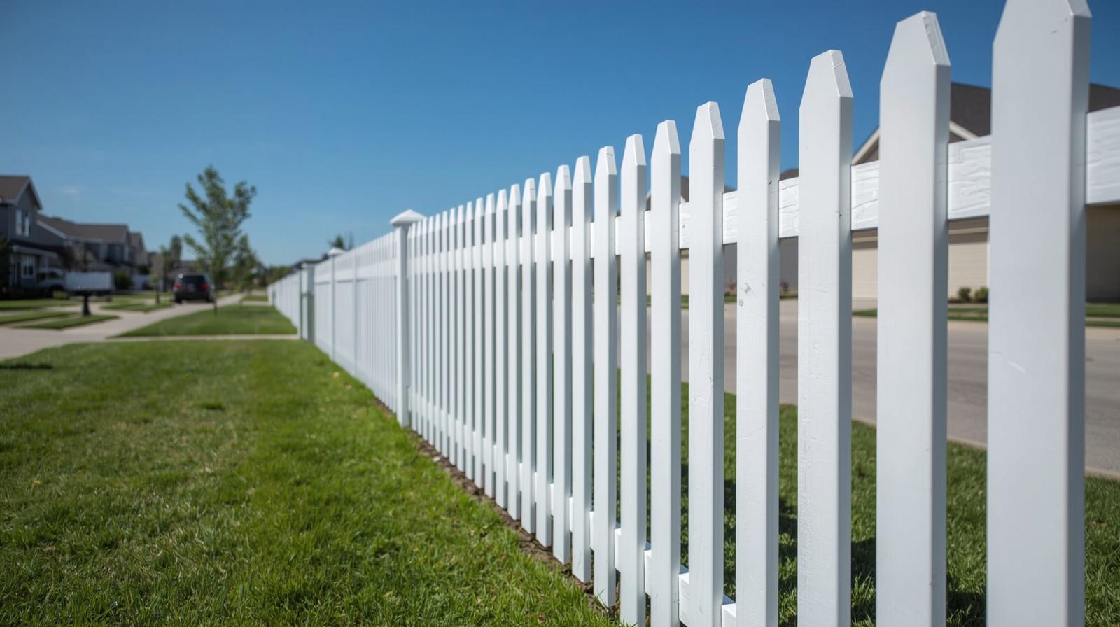 Fence installation in Machesney Park IL illustrating property line and permit rules.