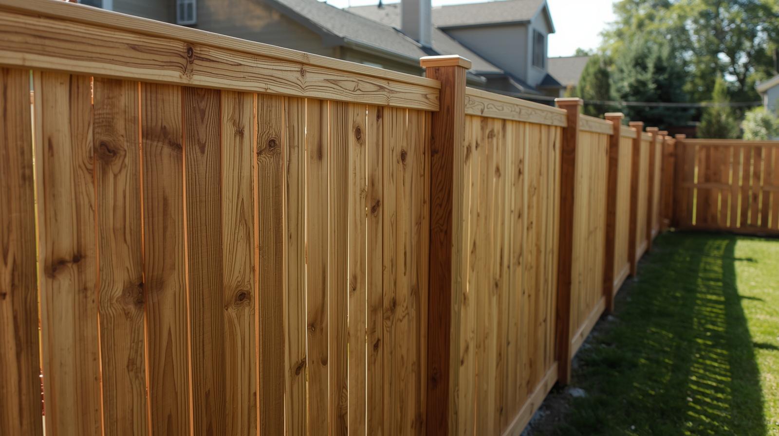 Residential fence installation in Rockton IL showing property line and permit compliance.