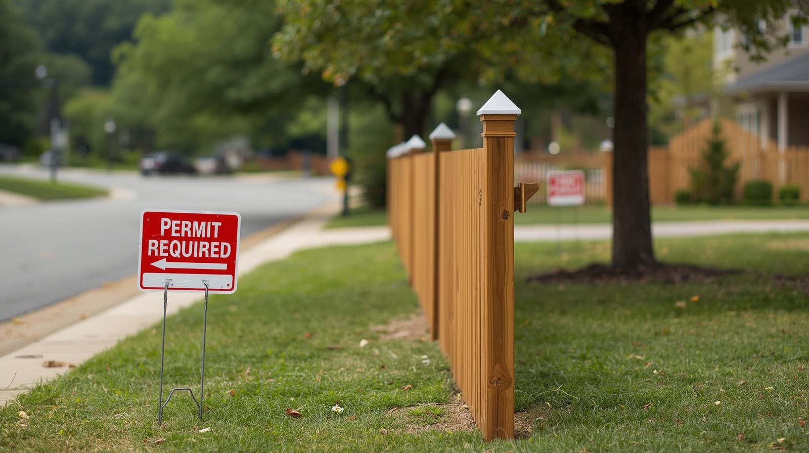 Fence installation in Roscoe IL showing property line and compliance.