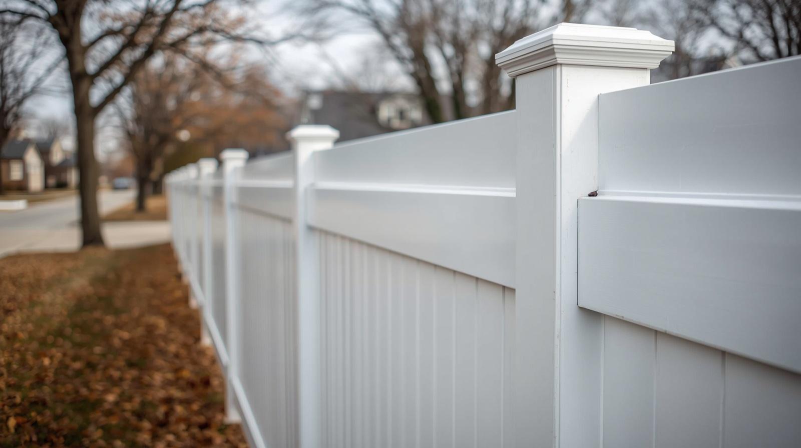 Residential fence installation in Oregon IL backyard with new fence.
